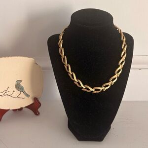 Monet brushed chainlink Gold-Tone Choker